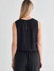 Mineral Maeve Drawstring Top, Black product photo View 02 S