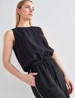 Mineral Maeve Drawstring Top, Black product photo View 05 S