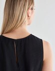Mineral Maeve Drawstring Top, Black product photo View 06 S
