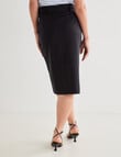 Oliver Black Belted Pencil Skirt, Black product photo View 02 S