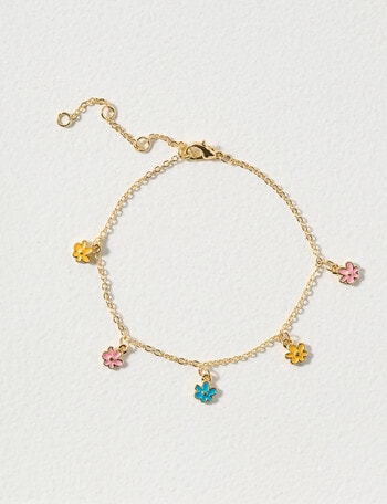 Whistle Accessories Daisy Chain Bracelet, Imitation Gold product photo