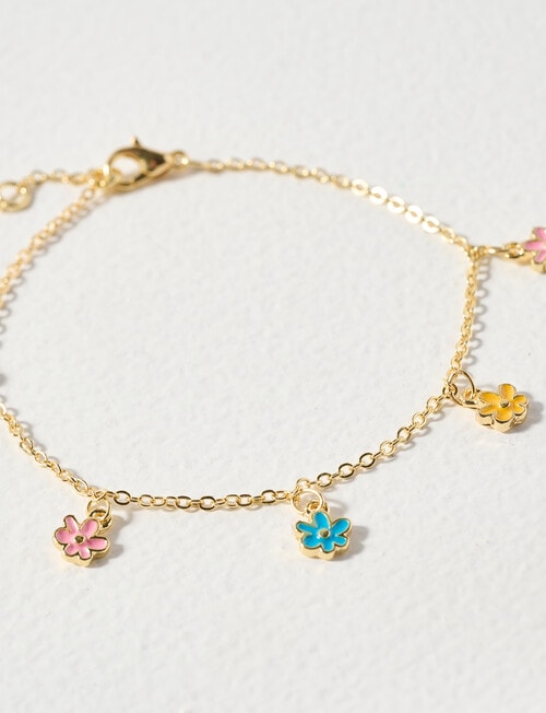 Whistle Accessories Daisy Chain Bracelet, Imitation Gold product photo View 02 L