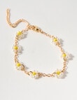 Whistle Accessories Daisy & Pearl Bracelet Set, Gold Tone product photo View 03 S