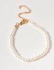 Whistle Accessories Daisy & Pearl Bracelet Set, Gold Tone product photo View 04 S