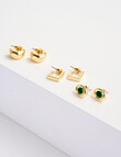 Whistle Accessories Molten Earring Set, 3-Pack, Gold product photo View 02 S