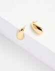 Whistle Accessories Molten Droplet Earrings, Gold product photo View 02 S