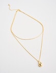 Whistle Accessories Molten Droplet Necklace, Gold product photo View 02 S