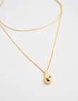 Whistle Accessories Molten Droplet Necklace, Gold product photo View 04 S