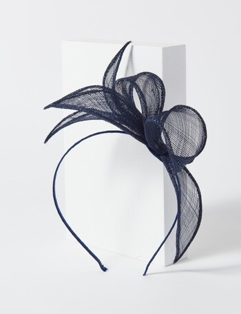 Whistle Accessories Rue Fascinator, Navy product photo