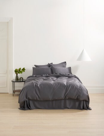 Domani Silky Tencel Duvet Cover, Slate product photo