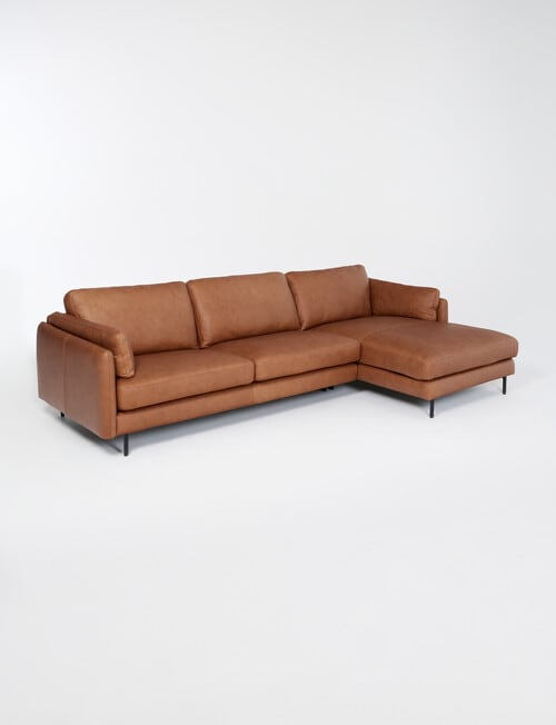 LUCA Furniture Rio Leather 2.5 Seater Sofa with Right Hand Chaise product photo