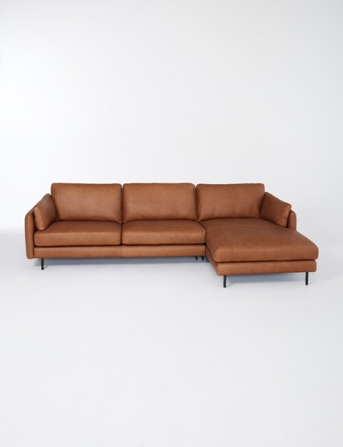 LUCA Furniture Rio Leather 2.5 Seater Sofa with Right Hand Chaise product photo View 03 L