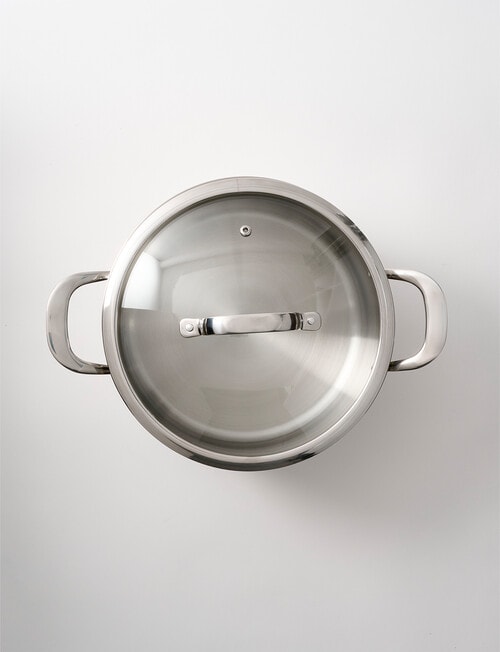 Stevens Titan Stainless Steel Casserole with Lid, 24cm product photo View 03 L