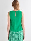 Zest Textured Tank Top, Green product photo View 02 S