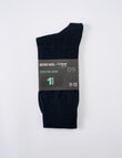 DS Socks Super Fine Merino-Blend Sock, Dark Navy product photo View 02 S