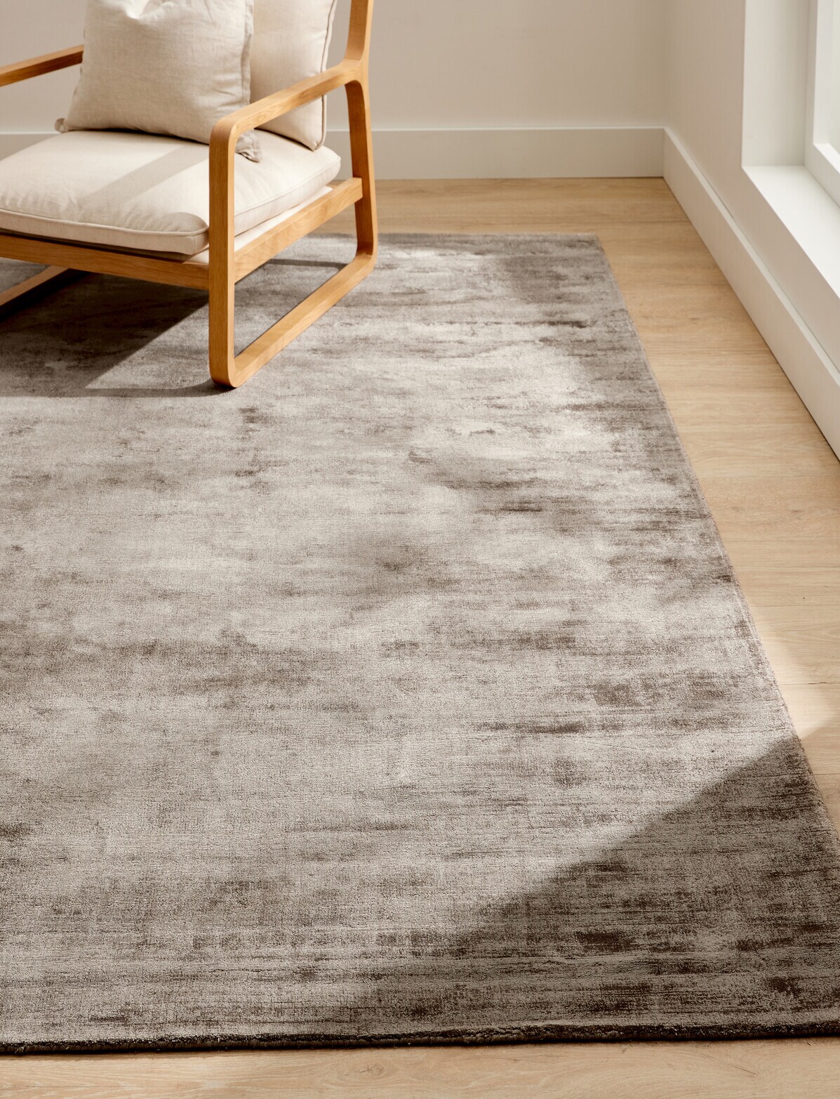 M&Co Otago Rug, Taupe Rugs