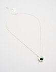Whistle Accessories Molten Gemstone Necklace, Silver product photo View 02 S