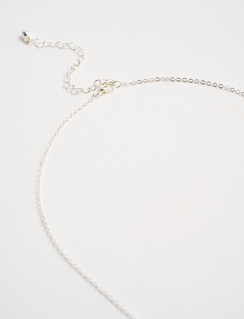 Whistle Accessories Molten Gemstone Necklace, Silver product photo View 04 L