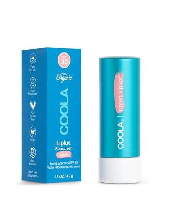 COOLA Classic Liplux Organic Lip Balm Sunscreen SPF 30, Tinted product photo