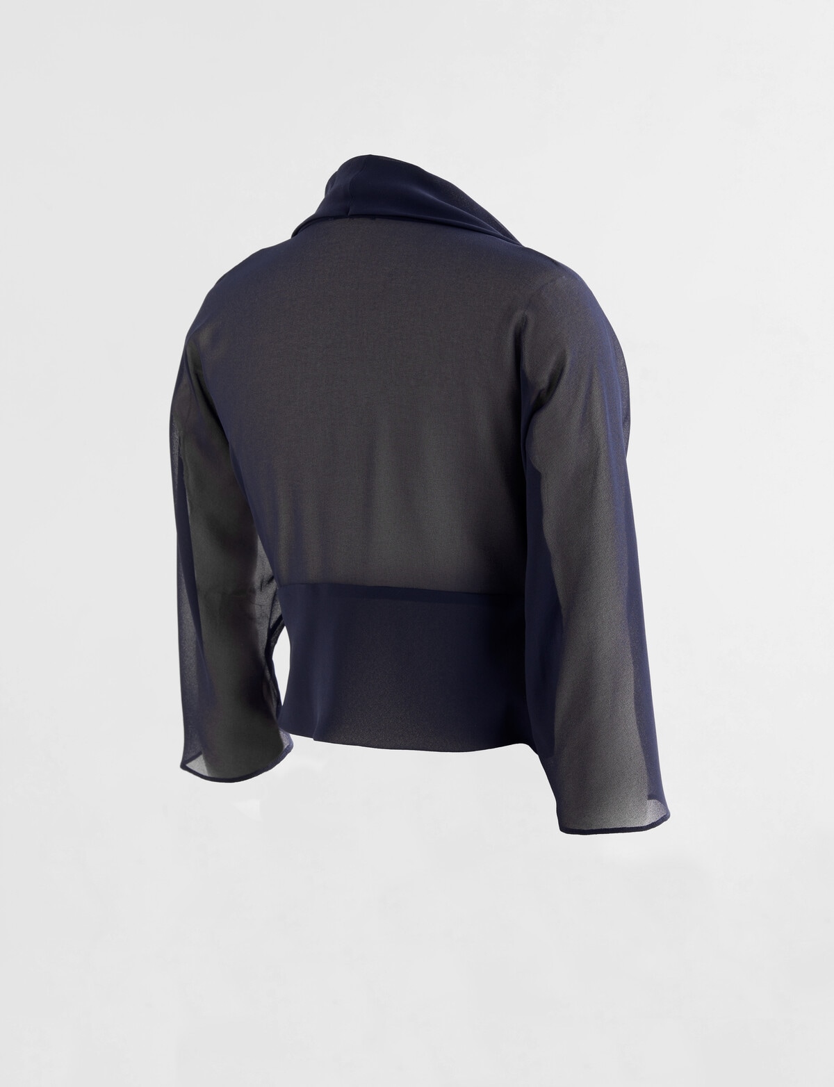Whistle 3/4 Sleeve Bolero, Navy - Coats & Jackets