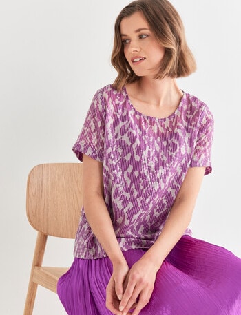 Jigsaw Sequin Echo Top, Orchid product photo