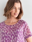 Jigsaw Sequin Echo Top, Orchid product photo View 04 S