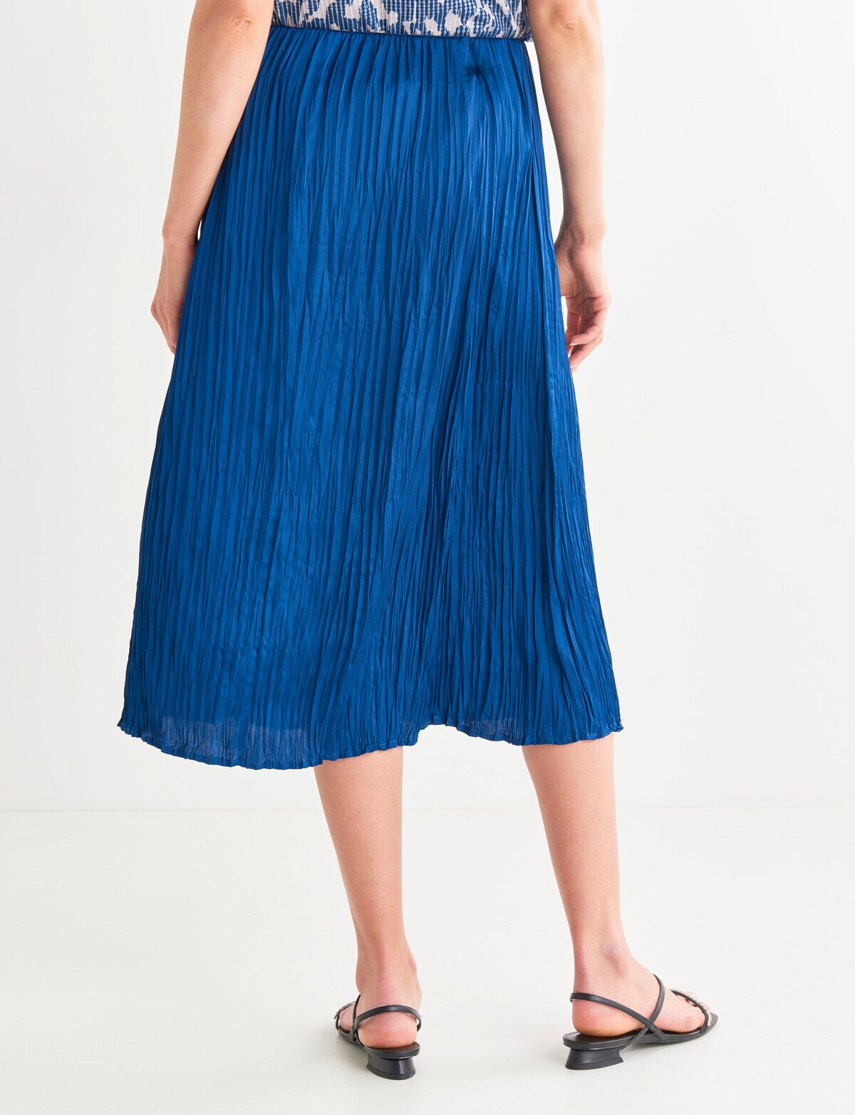 Jigsaw Crinkle Skirt, Teal Skirts