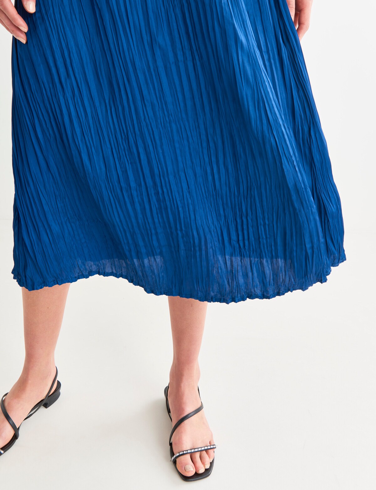 Jigsaw Crinkle Skirt, Teal Skirts