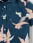 Mac & Ellie Paradise Short Sleeve Shirt, Navy product photo View 02 S