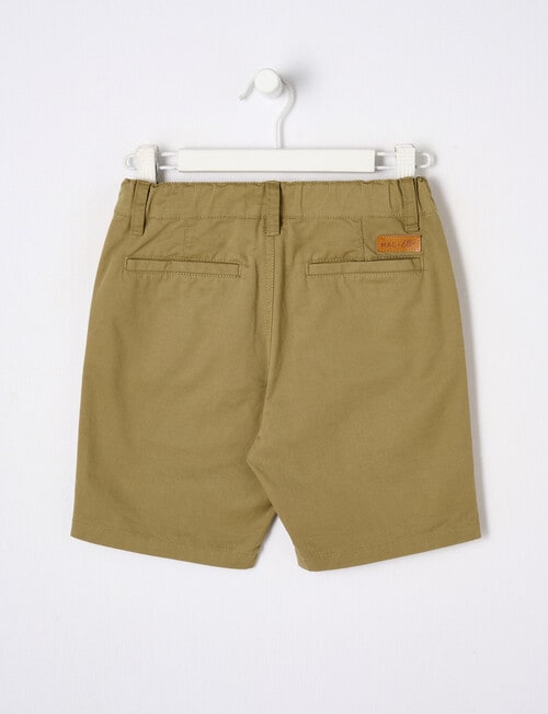 Mac & Ellie Woven Chino Short, Moss product photo View 02 L