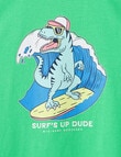 Mac & Ellie Surf Up Short Sleeve Tee, Lime product photo View 02 S
