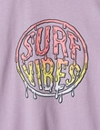 Mac & Ellie Surf Vibes Short Sleeve Tee, Mauve product photo View 02 S