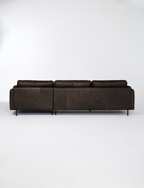 LUCA Furniture Rio Leather 2.5 Seater Sofa with Right Hand Chaise, Espresso product photo View 07 L