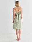 Mineral Lounge Floral Nightie, Sage product photo View 02 S