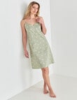 Mineral Lounge Floral Nightie, Sage product photo View 03 S