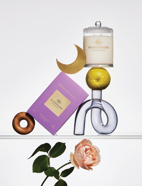 Glasshouse Fragrances Moon & Back Candle, 380g product photo View 02 L