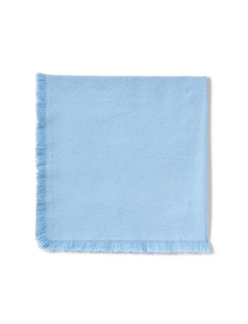 Stevens Fringe Napkin, 45cm, Light Blue product photo
