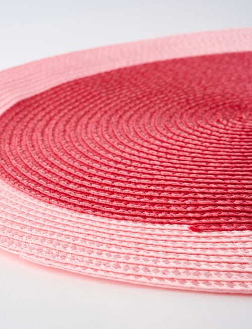 Amy Piper Duo Placemat, 39cm, Red & Pink product photo View 03 L
