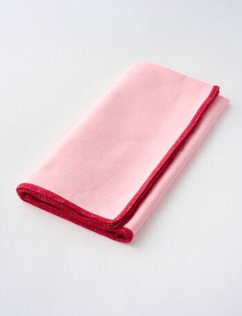 Amy Piper Duo Napkin, 45cm, Pink & Red product photo
