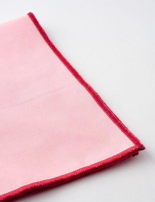 Amy Piper Duo Napkin, 45cm, Pink & Red product photo View 03 L