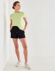 Superfit French Terry Knit Short, Black product photo View 03 S