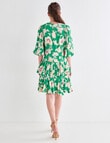 State of play Day Lily Print Mini Dress, Green product photo View 02 S