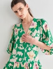 State of play Day Lily Print Mini Dress, Green product photo View 04 S
