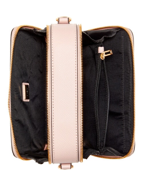 Guess Breana Double Zip Crossbody, Light Rose product photo View 04 L