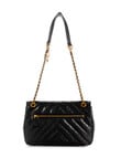 Guess Jania Convertible Flap Crossbody, Black product photo View 02 S