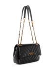 Guess Jania Convertible Flap Crossbody, Black product photo View 03 S