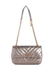Guess Jania Convertible Flap Crossbody, Pewter product photo