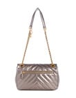 Guess Jania Convertible Flap Crossbody, Pewter product photo View 02 S