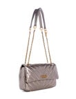 Guess Jania Convertible Flap Crossbody, Pewter product photo View 03 S