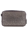 Guess Lua Mini Top Zip Crossbody, Pewter product photo View 02 S